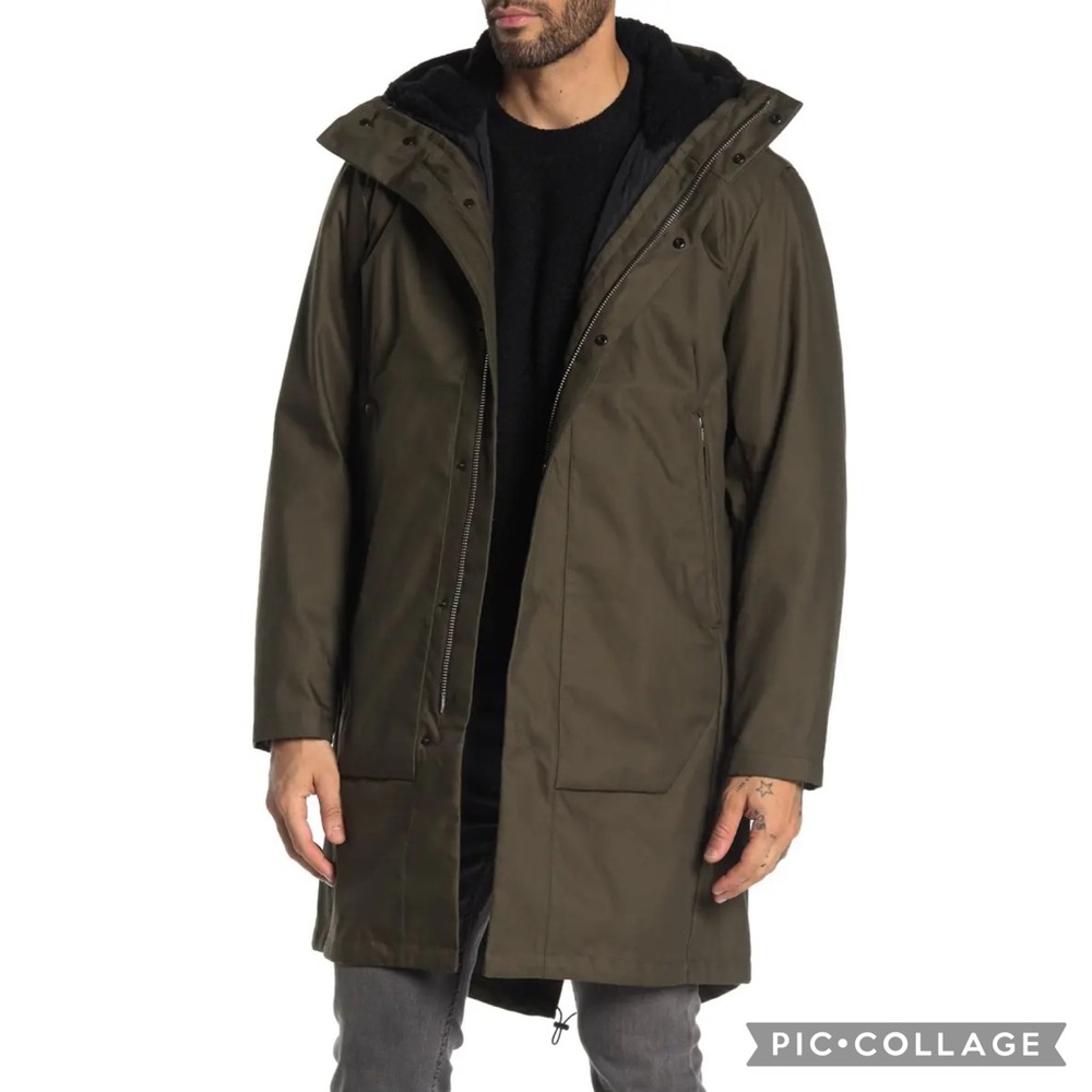 THEORY MONTROSE HOODED PARKA W/ DETACHABLE LINER